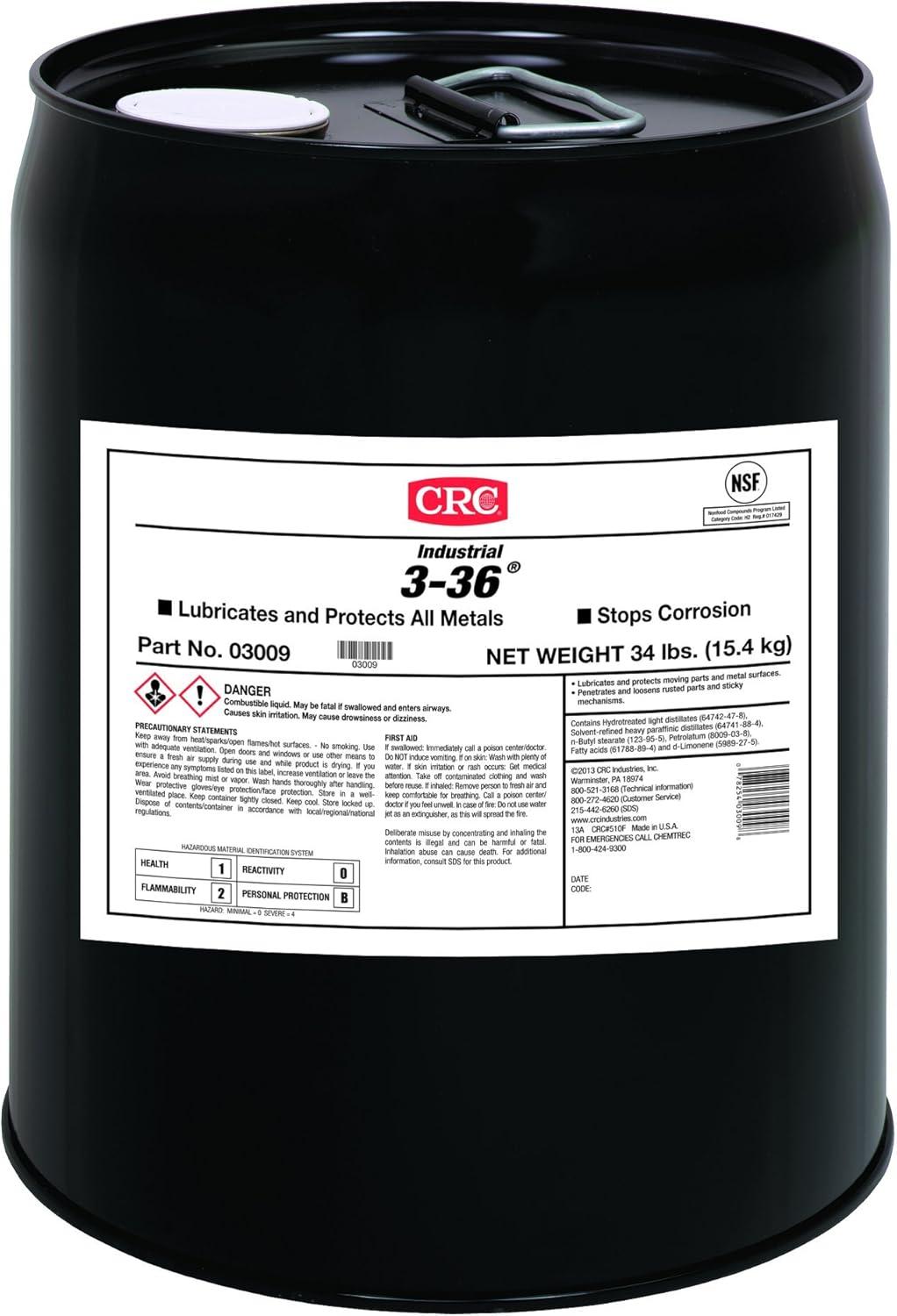 image:imageCRC 336 Multipurpose Lubricant amp Corrosion Inhibitor 03005 11 Wt Oz Corrosion Protectant Spray w Petroleum Base for Metal Equipment1 Pack