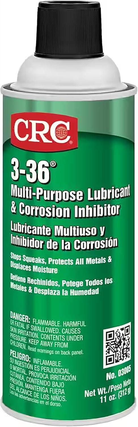 image:imageCRC 336 Multipurpose Lubricant amp Corrosion Inhibitor 03005 11 Wt Oz Corrosion Protectant Spray w Petroleum Base for Metal Equipment1 Pack
