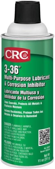 image:imageCRC 336 Multipurpose Lubricant amp Corrosion Inhibitor 03005 11 Wt Oz Corrosion Protectant Spray w Petroleum Base for Metal Equipment12 Pack
