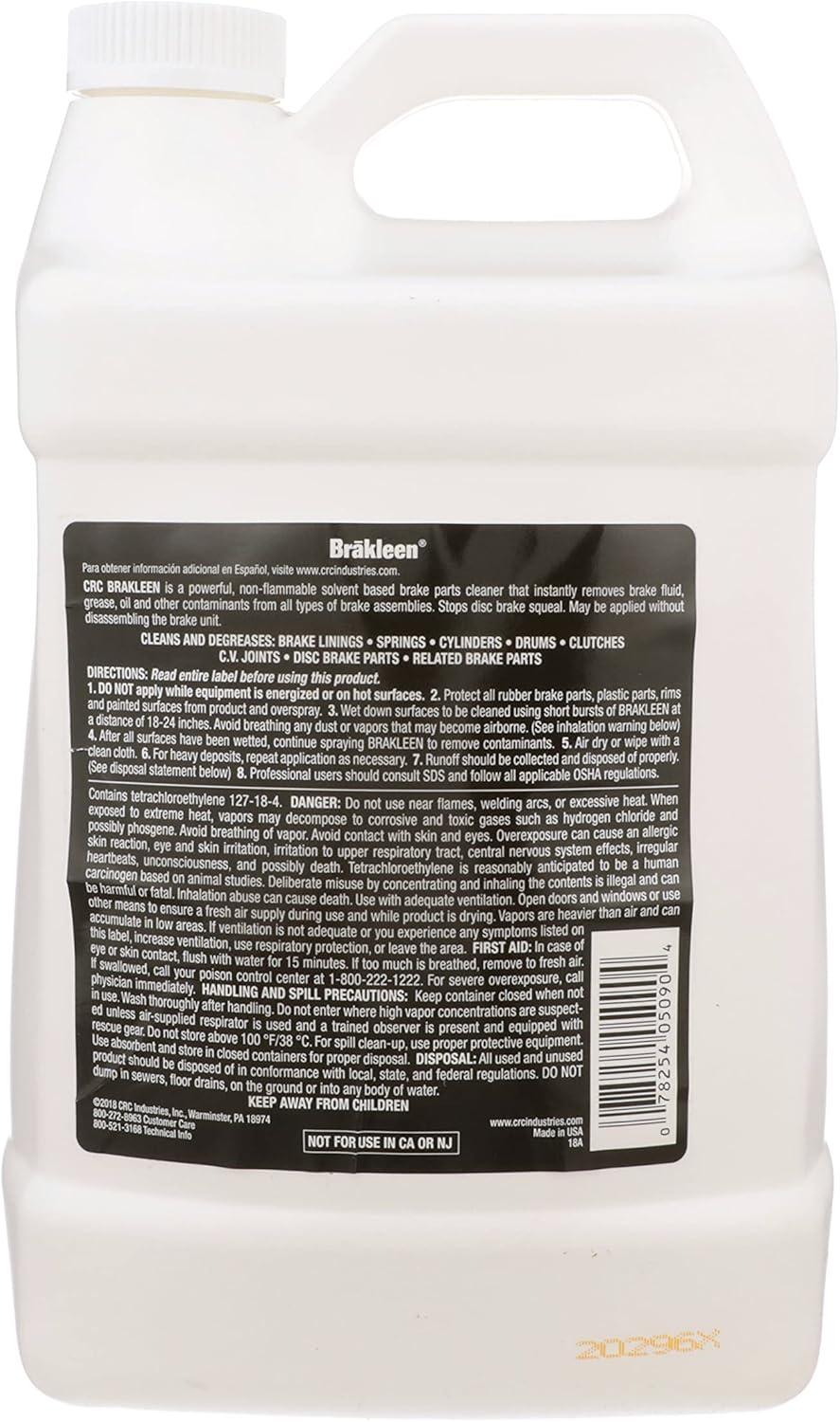 image:imageCRC BRAKLEEN Brake Parts Cleaner NonFlammable 1lb 3 Oz 050891 Pack