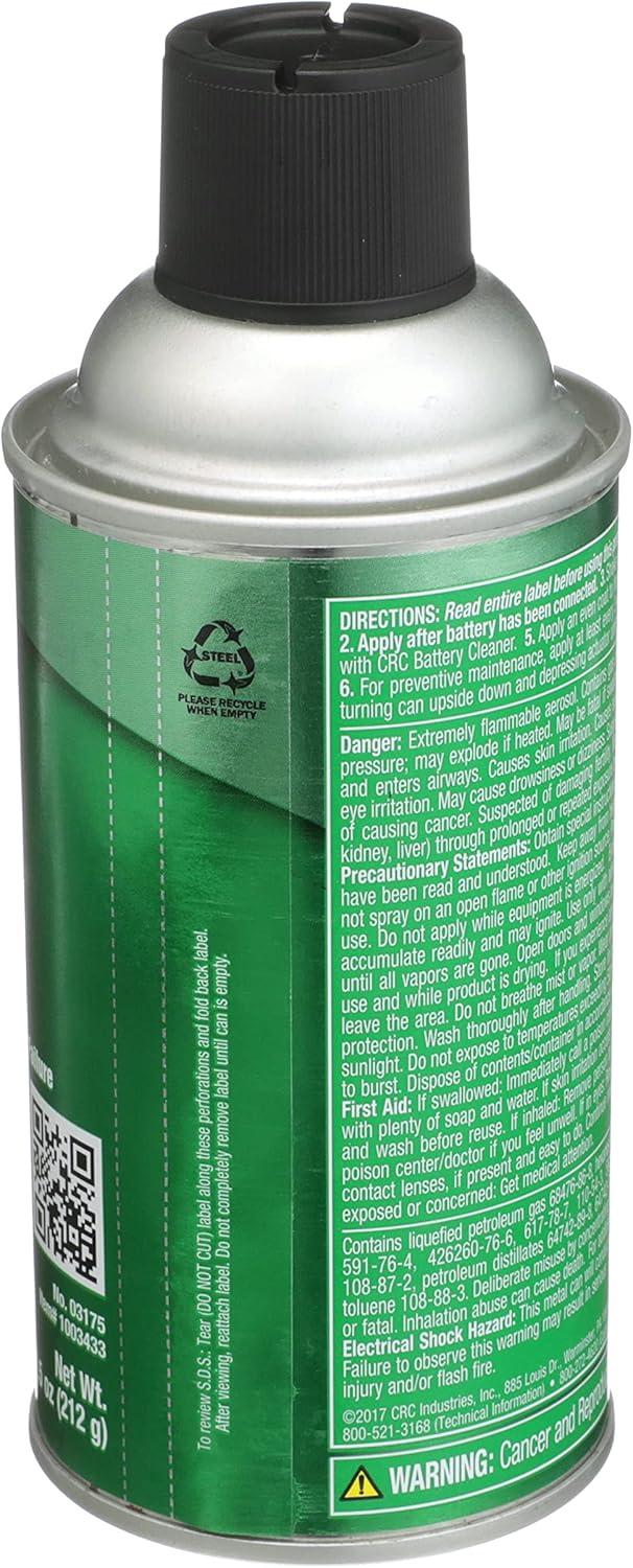 image:imageCRC Battery Terminal Protector 75 Wt Oz LeadFree Enhances Battery Life Prevents CorrosionRelated Leakage Aerosol Spray1 Pack