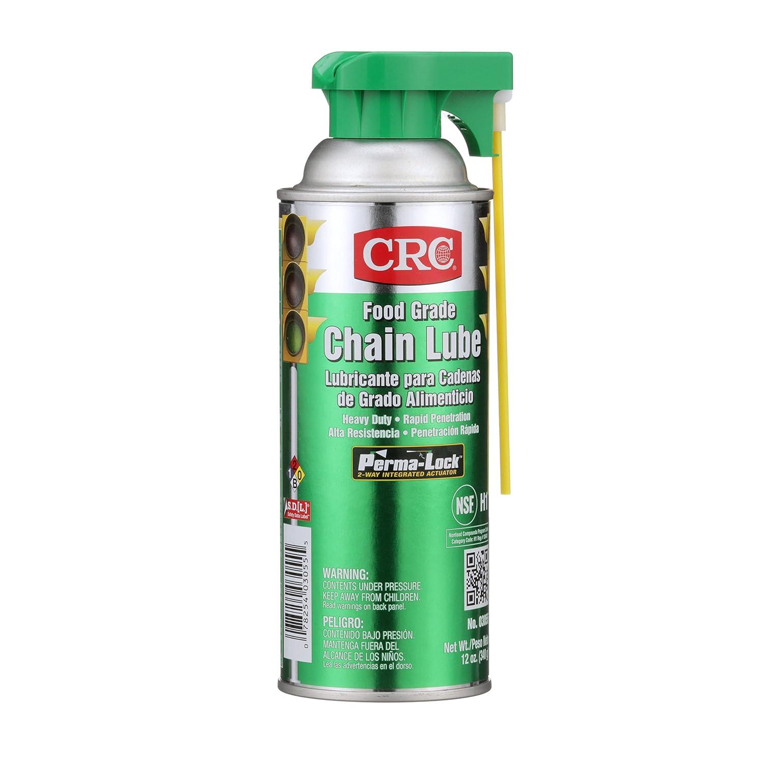 image:imageCRC Food Grade Chain Lube 03055 Pack of 12 12 Wt Oz Aerosol NSF H1 Gear Chain and Wire Lubricant1 Pack