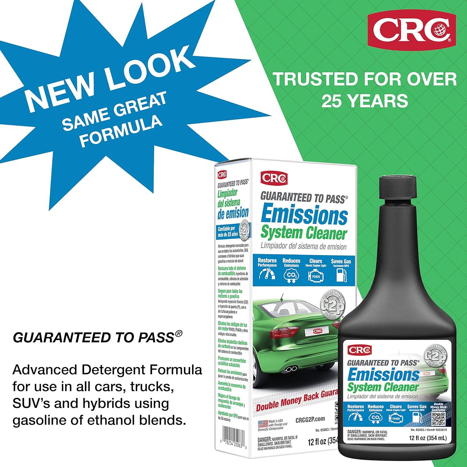 image:imageCRC Guaranteed to Pass Emissions Test Formula 12 Fluid Ounce1 Count Pack of 1