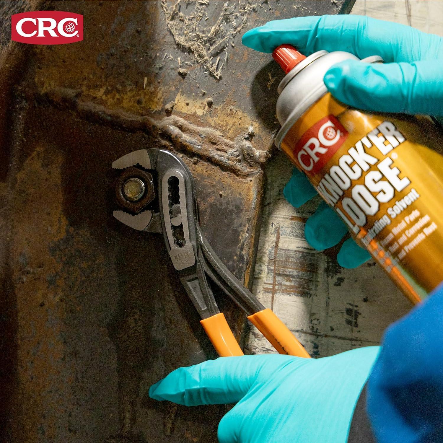image:imageCRC Knocker Loose Plus Penetrating Solvent 03027 Reddish 115 WT Oz Industrial Grade Penetrating Solvent and Lubricant w Freeze Shock ActionAerosol