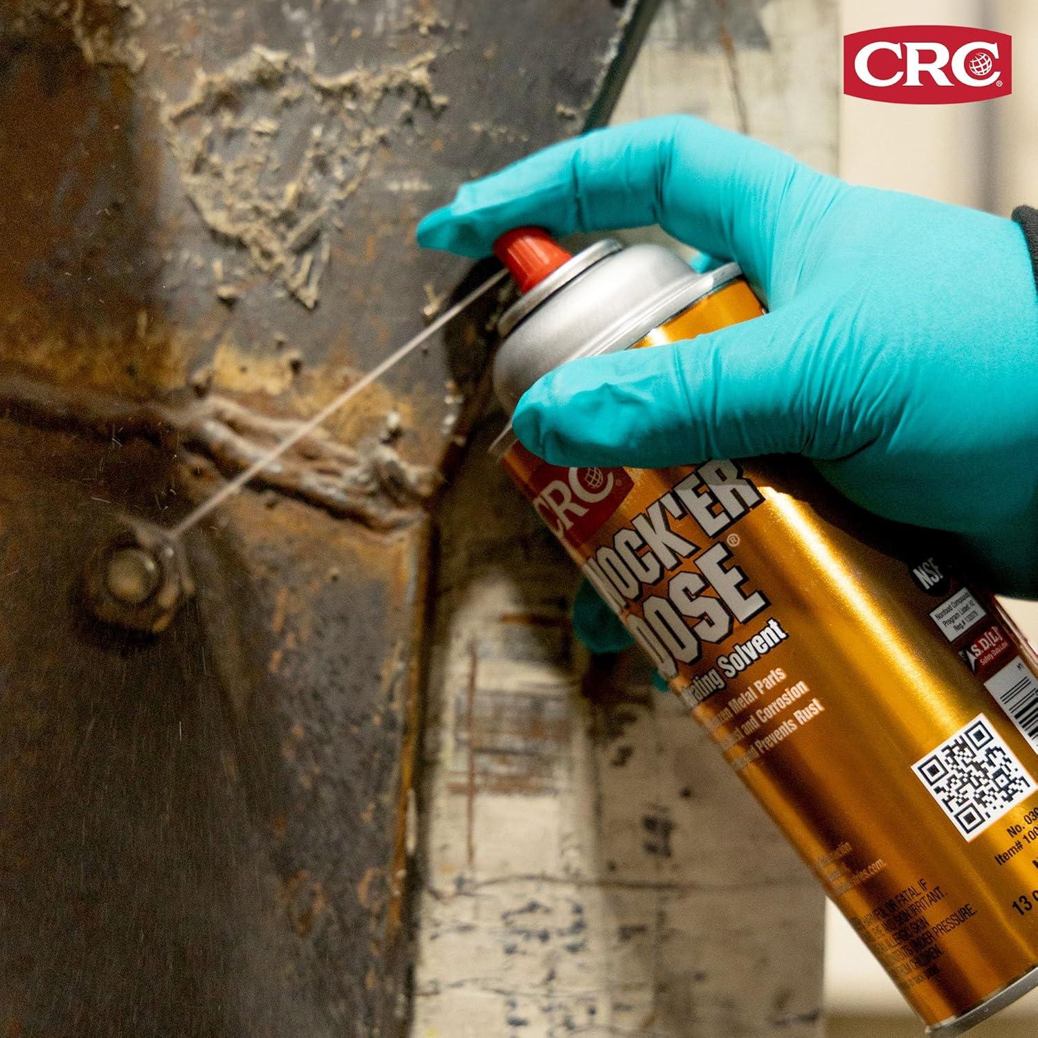 image:imageCRC Knocker Loose Plus Penetrating Solvent 03027 Reddish 115 WT Oz Industrial Grade Penetrating Solvent and Lubricant w Freeze Shock ActionAerosol