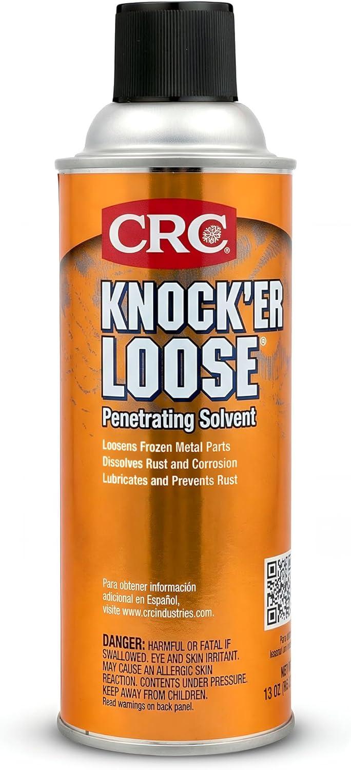 image:imageCRC Knocker Loose Plus Penetrating Solvent 03027 Reddish 115 WT Oz Industrial Grade Penetrating Solvent and Lubricant w Freeze Shock ActionAerosol