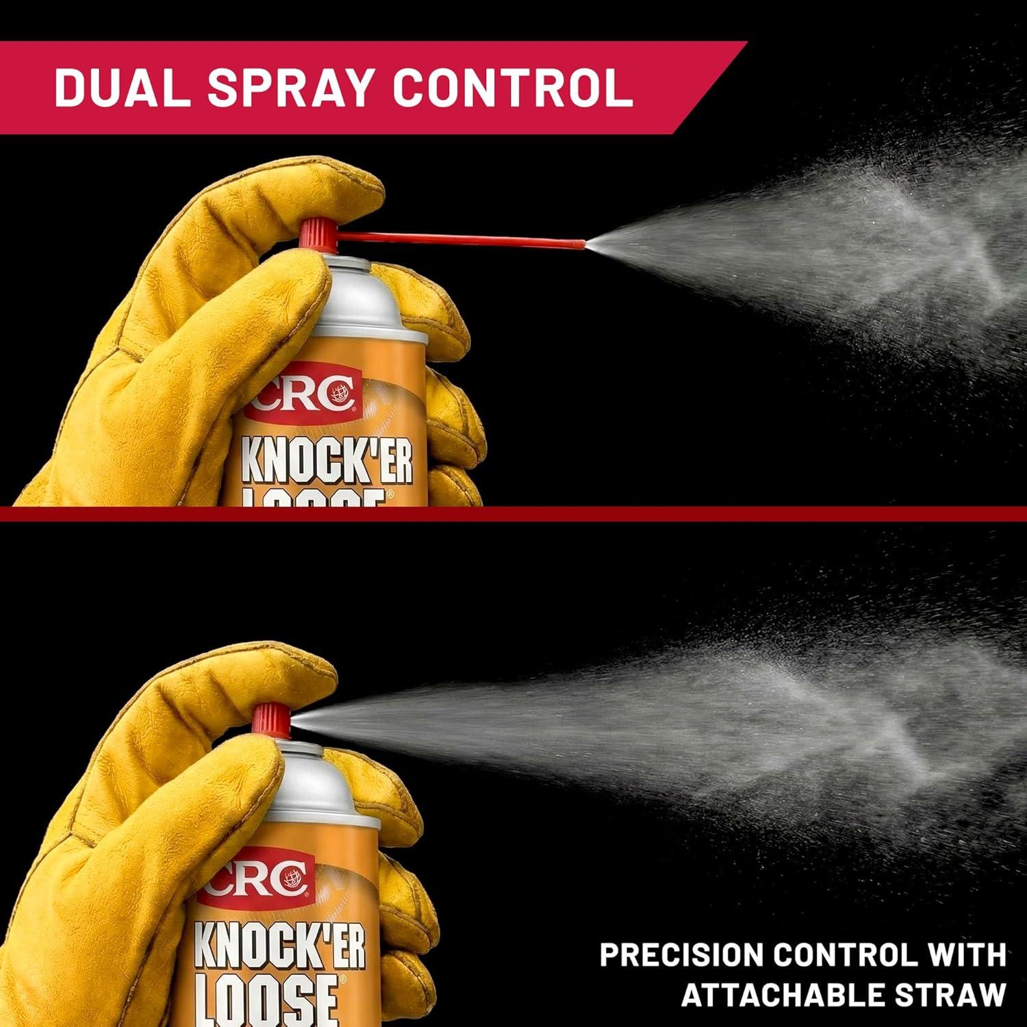image:imageCRC Knocker Loose Plus Penetrating Solvent 03027 Reddish 115 WT Oz Industrial Grade Penetrating Solvent and Lubricant w Freeze Shock ActionAerosol
