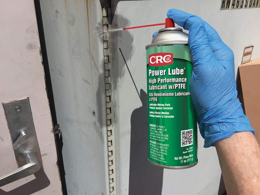 image:imageCRC Power Lube Industrial High Performance Lubricant With PTFE 11 Wt Oz High Performance Aerosol Lubricant SprayLubricant Pack of 12