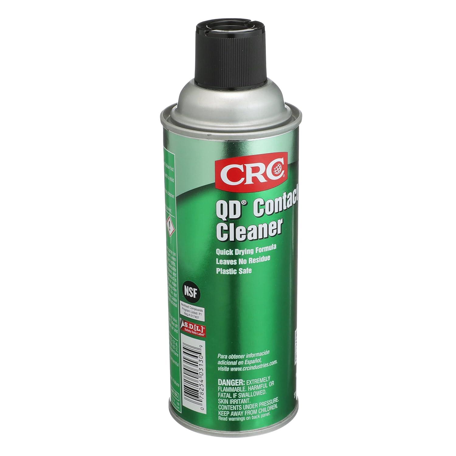image:imageCRC QD Contact Cleaner 03130 11 WT OZ Plastic Safe Electronics Aerosol Cleaner Suitable for Sensitive Electronic Equipment1 Pack