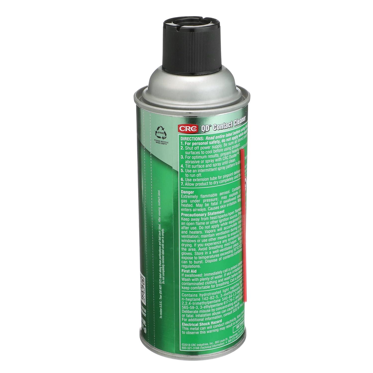 image:imageCRC QD Contact Cleaner 03130 11 WT OZ Plastic Safe Electronics Aerosol Cleaner Suitable for Sensitive Electronic Equipment1 Pack