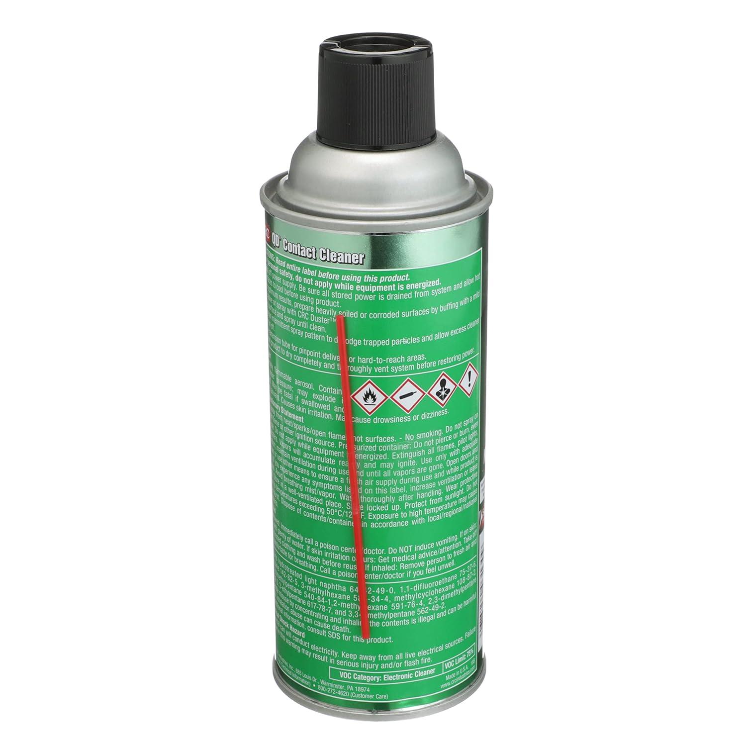 image:imageCRC QD Contact Cleaner 03130 11 WT OZ Plastic Safe Electronics Aerosol Cleaner Suitable for Sensitive Electronic Equipment1 Pack