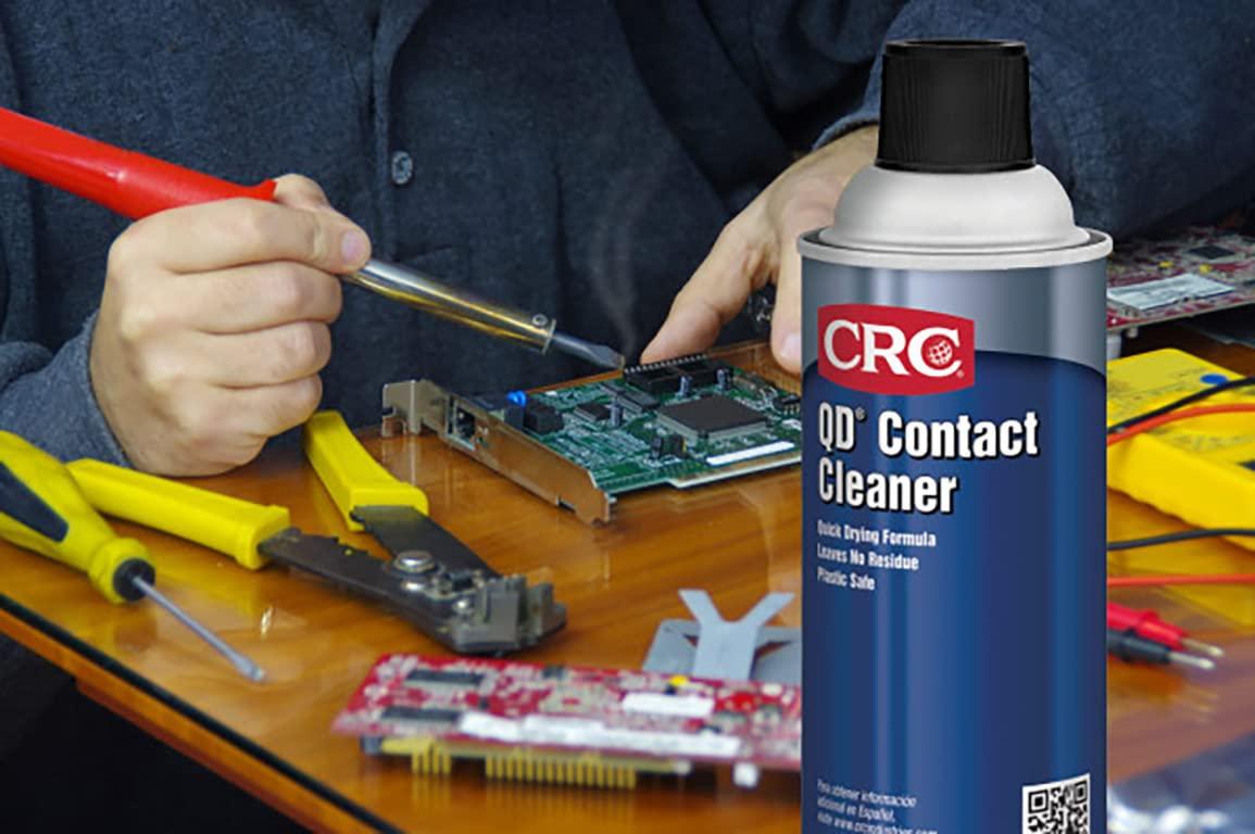 image:imageCRC QD Contact Cleaner 11 Wt Oz Industrial Strength Quick Drying No Residue PlasticSafe Electronics Cleaner Safe For Sensitive Electronics Aerosol Spray11 Ounce Pack of 1
