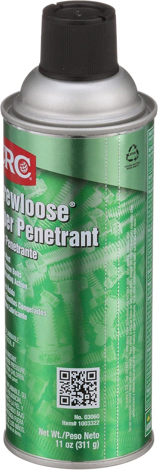 image:imageCRC Screwloose Super Penetrant 03060 11 WT OZ Plastic Safe Aerosol for Corroded Fasteners Seized Mechanical Components11 oz