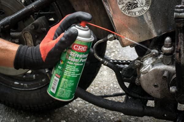 image:imageCRC Screwloose Super Penetrant 03060 11 WT OZ Plastic Safe Aerosol for Corroded Fasteners Seized Mechanical Components11 oz
