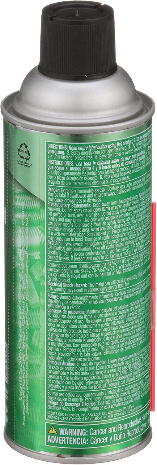 image:imageCRC Screwloose Super Penetrant 03060 11 WT OZ Plastic Safe Aerosol for Corroded Fasteners Seized Mechanical Components11 oz
