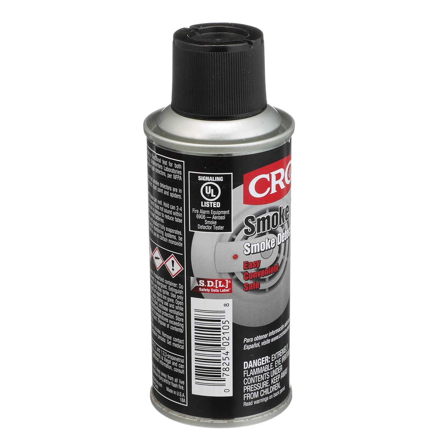 image:imageCRC Smoke Test Smoke Detector Tester 25 Wt Oz Reaches Up to 6 Feet Checks for Obstructions or Debris which Clog Detector Vents Aerosol Spray1 Pack