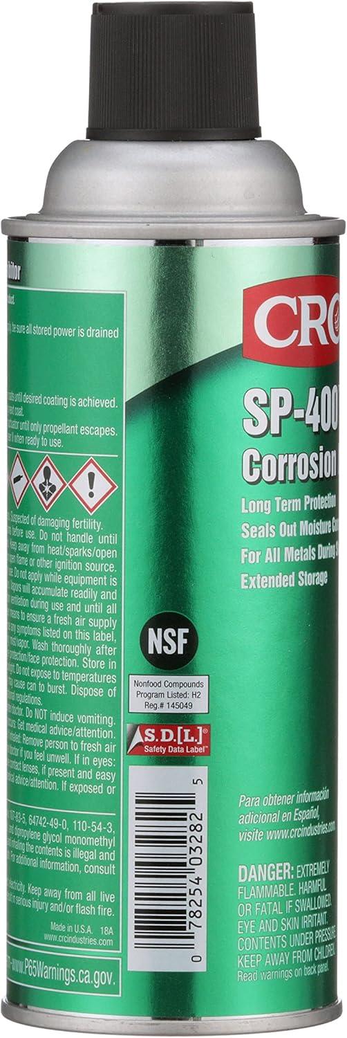 image:imageCRC Sp400 Corrosion Inhibitor 10 Wt Oz Seals Out Moisture Completely For All Bare Metals LongTerm IndoorOutdoor Protection NSF H2 Registered Aerosol Spray1 Pack