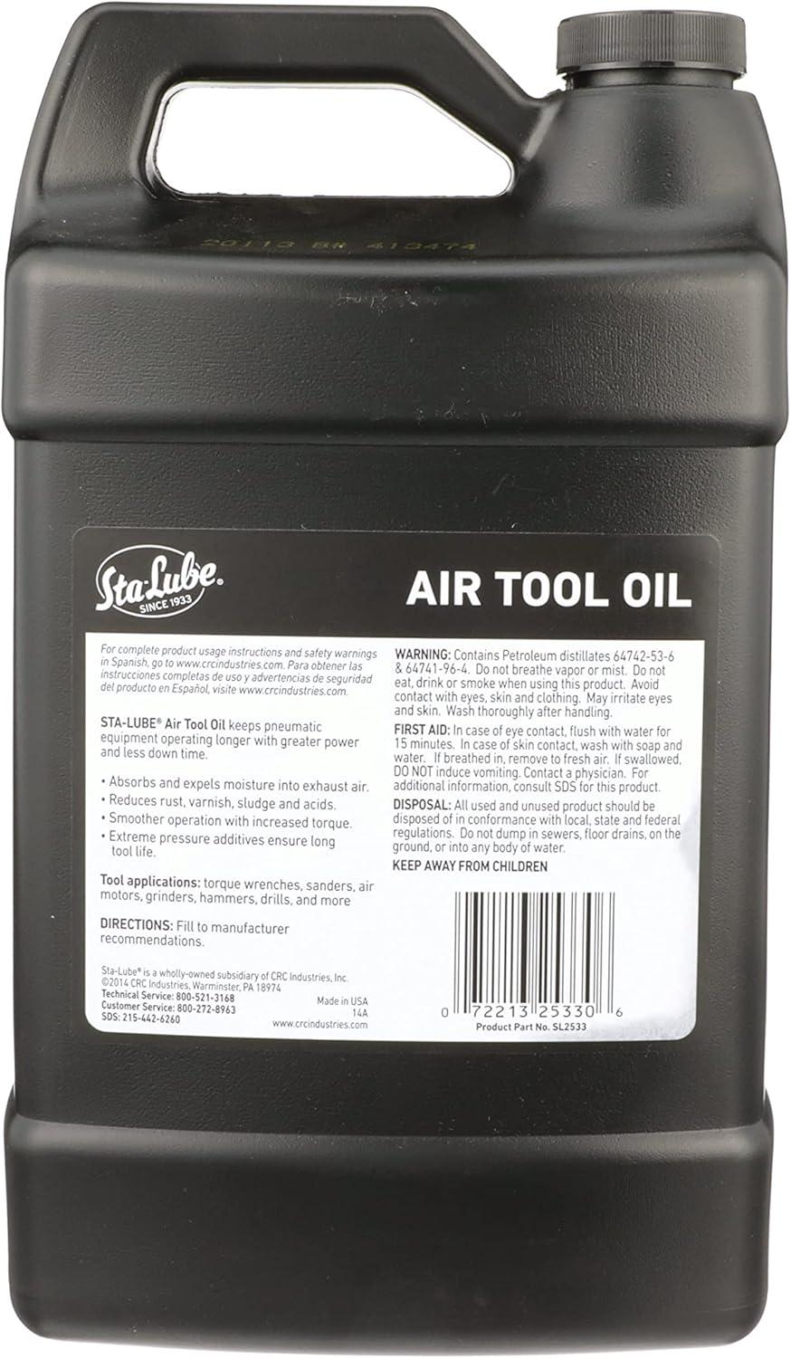 image:imageStaLube Air Tool Oil SL25331 Gallon AntiCorrosive Lubricant for Pneumatic Equipment amp Tools1 Gallon