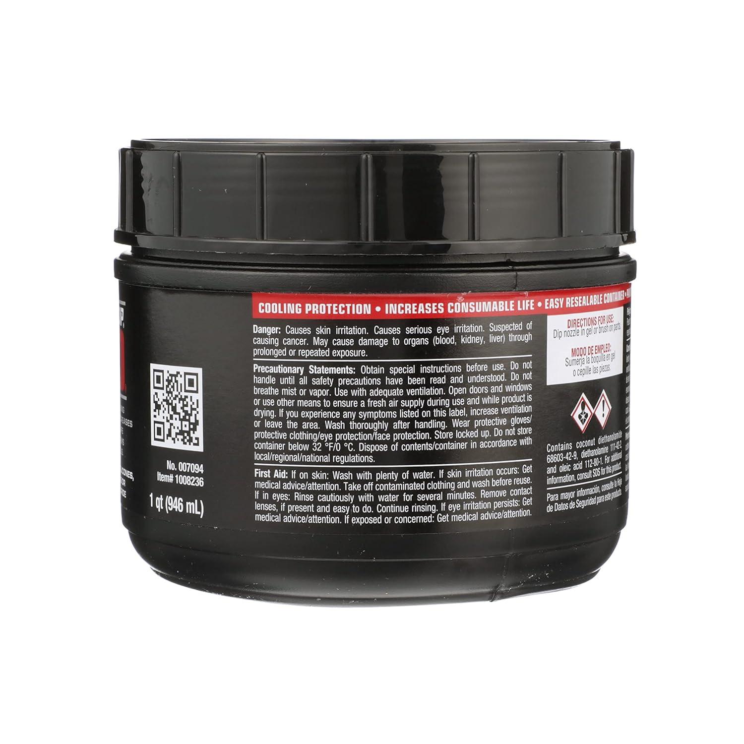 image:imageWeldAid NozzleKleen Heavy Duty Nozzle Dip AntiSpatter Gel 1 qt1 Count Pack of 1