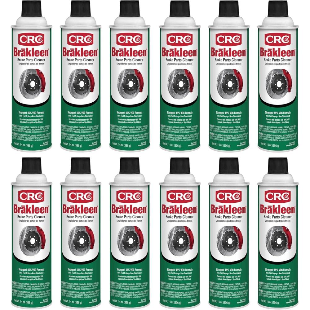 image:imageCRC 0508412PK Brakleen NonChlorinated Brake Parts Cleaner 14 oz Pack of 1212 Pack