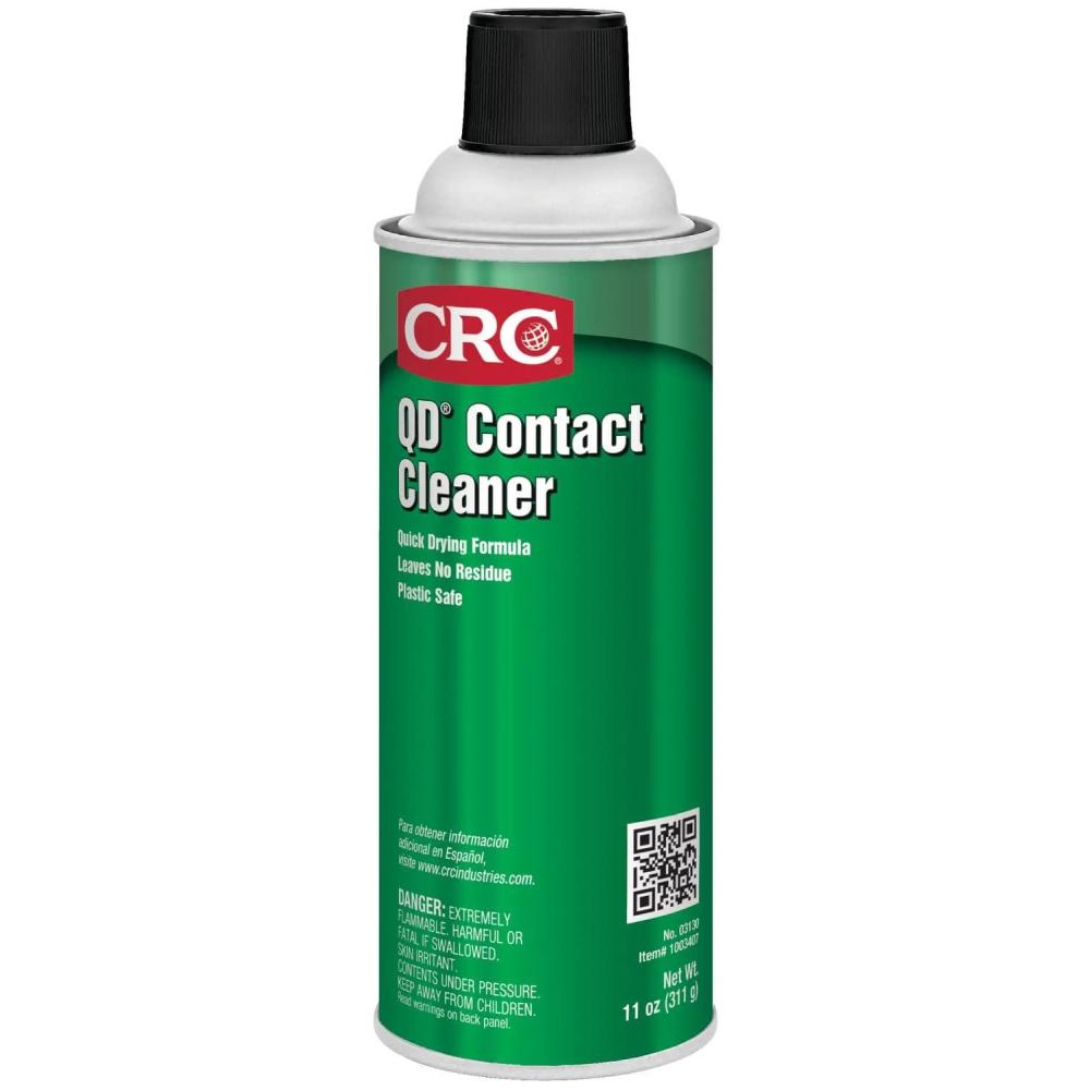 image:imageCRC QD Contact Cleaner 03130 11 WT OZ Plastic Safe Electronics Aerosol Cleaner Suitable for Sensitive Electronic Equipment1 Pack