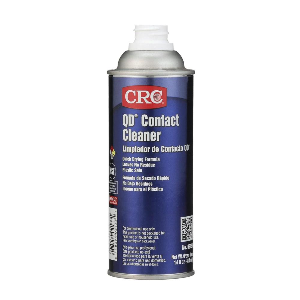 image:imageCRC QD Contact Cleaner 11 Wt Oz Industrial Strength Quick Drying No Residue PlasticSafe Electronics Cleaner Safe For Sensitive Electronics Aerosol Spray14 Oz