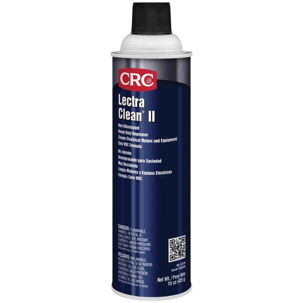 image:imageCRC2120 Lectra Clean II NonChlorinated Heavy Duty Liquid Degreaser 15 oz Aerosol Can Clear1 Pack