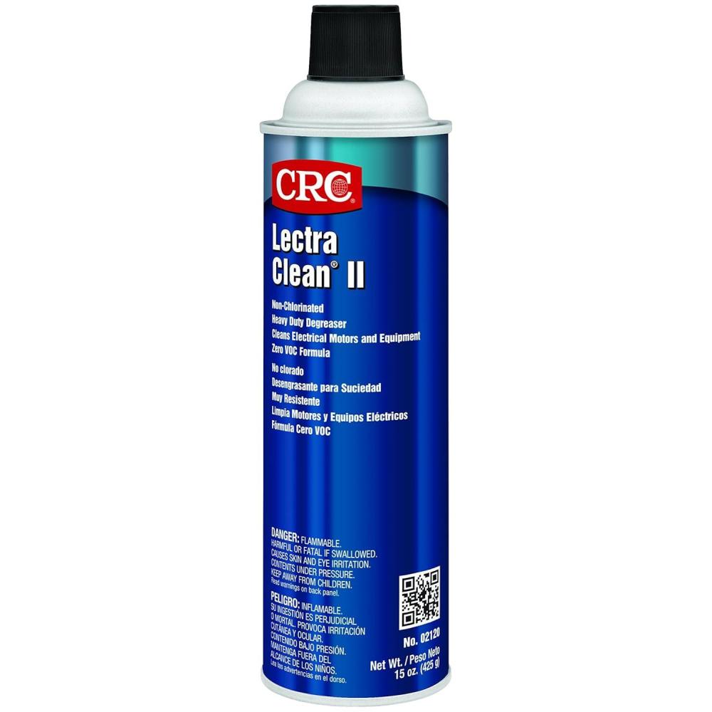 image:imageCRC2120 Lectra Clean II NonChlorinated Heavy Duty Liquid Degreaser 15 oz Aerosol Can Clear12 Pack