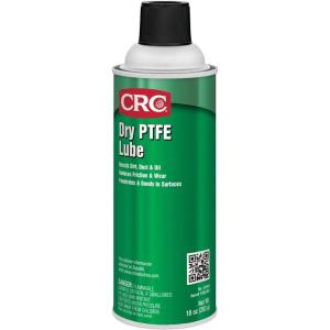 image:imageCRC Dry PTFE Lube 10 Wt Oz NSF H2 Registered Lubricant with Advanced Dry Film Technology PlasticSafe Aerosol Spray Pack of 1Dry Lube