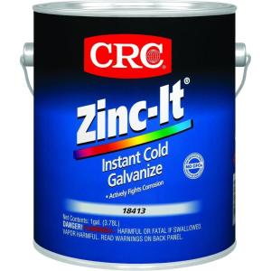 image:imageCRC ZincIt Instant Cold Galvanize Zinc Rich Galvanize Coating 18412 13 Wt Oz QuickDry Rust CorrosionResistant Coating1 Gallon